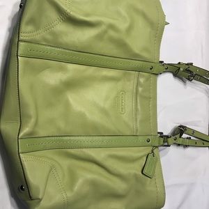 Coach leather tote bag